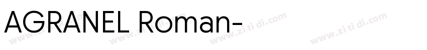AGRANEL Roman字体转换